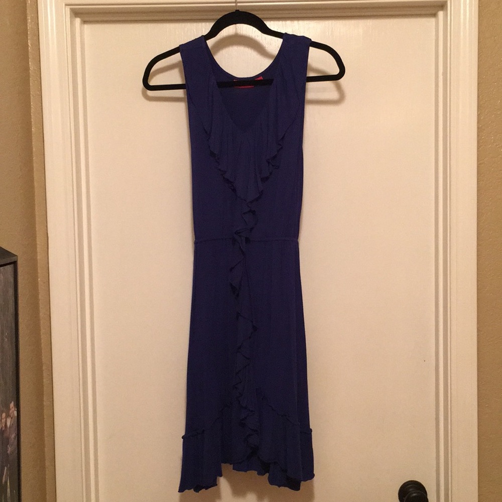 Blue ruffle dress